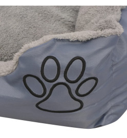 Lit pour chiens avec coussin rembourré Taille XXL Gris