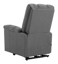 Fauteuil de massage inclinable Gris clair Tissu