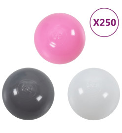 Balles de jeu 250 pcs multicolore