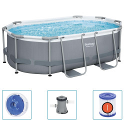 Bestway Piscine hors sol Power Steel Ovale 305x200x84 cm