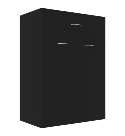 Armoire à chaussures Noir 60x35x84 cm Aggloméré