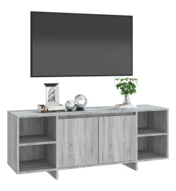 Meuble TV Sonoma gris 130x35x50 cm Aggloméré