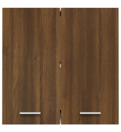 Armoire suspendue Chêne marron 60x31x60 cm Bois d'ingénierie