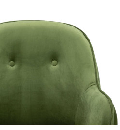 Chaise à bascule Vert clair Velours