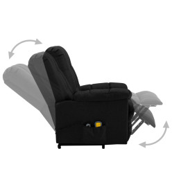 Fauteuil de massage Noir Tissu