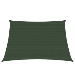 Voile d'ombrage 160 g/m² Vert foncé 3/4x3 m PEHD