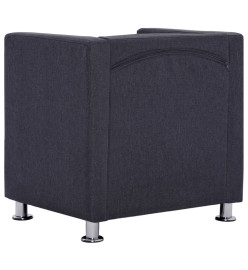 Fauteuil cube Gris foncé Tissu