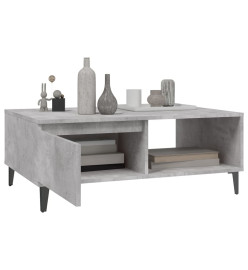 Table basse Gris béton 90x60x35 cm Aggloméré