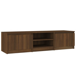 Meuble TV Chêne marron 140x40x35,5 cm Bois d'ingénierie