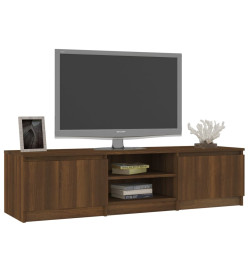 Meuble TV Chêne marron 140x40x35,5 cm Bois d'ingénierie