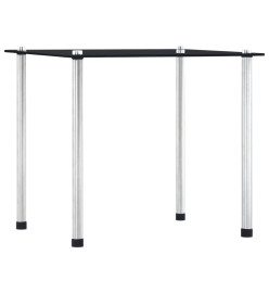 Tables gigognes 3 pcs Noir Verre trempé