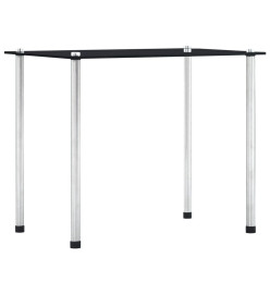 Tables gigognes 3 pcs Noir Verre trempé