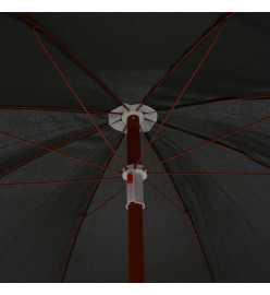 Parasol avec mât en acier 180 cm Anthracite