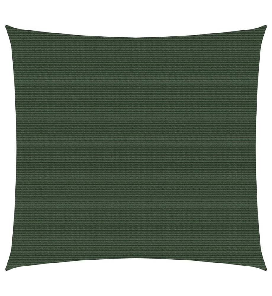 Voile d'ombrage 160 g/m² Vert foncé 4,5x4,5 m PEHD