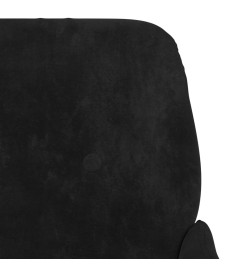 Fauteuil Noir 62x79x79 cm Velours