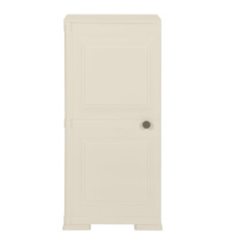 Armoire plastique 40x43x85,5 cm design bois glace à la vanille