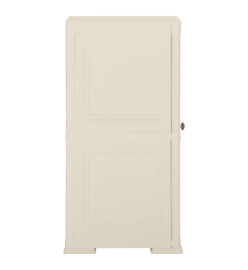 Armoire plastique 40x43x85,5 cm design bois glace à la vanille