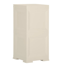 Armoire plastique 40x43x85,5 cm design bois glace à la vanille