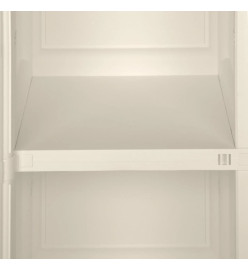 Armoire plastique 40x43x85,5 cm design bois glace à la vanille