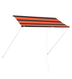 Auvent rétractable 250x150 cm Orange et marron