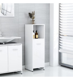 Armoire de salle de bain Blanc brillant 30x30x95 cm