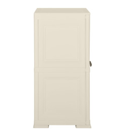 Armoire plastique 79x43x85,5 cm design bois glace à la vanille