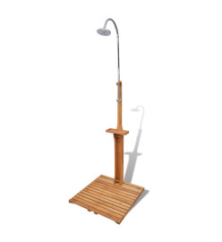 Douche de jardin en bois