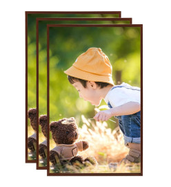 Collage de cadres photo 3 pcs de table Bronze 13x18 cm MDF