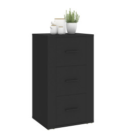 Buffet Noir 40x33x70 cm Bois d'ingénierie