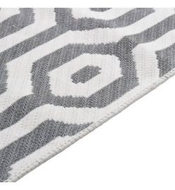 Tapis Gris 80x150 cm Coton