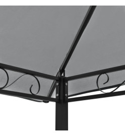 Chapiteau de jardin avec table et bancs 2,5x1,5x2,4m Anthracite