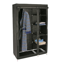 HI Garde-robe 110x46x178 cm Tissu Noir