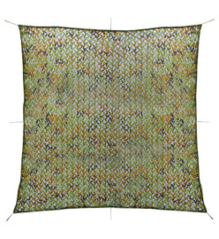 Filet de camouflage avec sac de rangement 5x5 m Vert