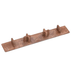 Embouts de terrasse 10 pcs Marron Plastique