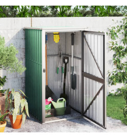 Abri à outils de jardin vert 88x89x161 cm acier galvanisé