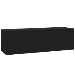 Ensemble de meubles TV 3 pcs Noir Bois d'ingénierie