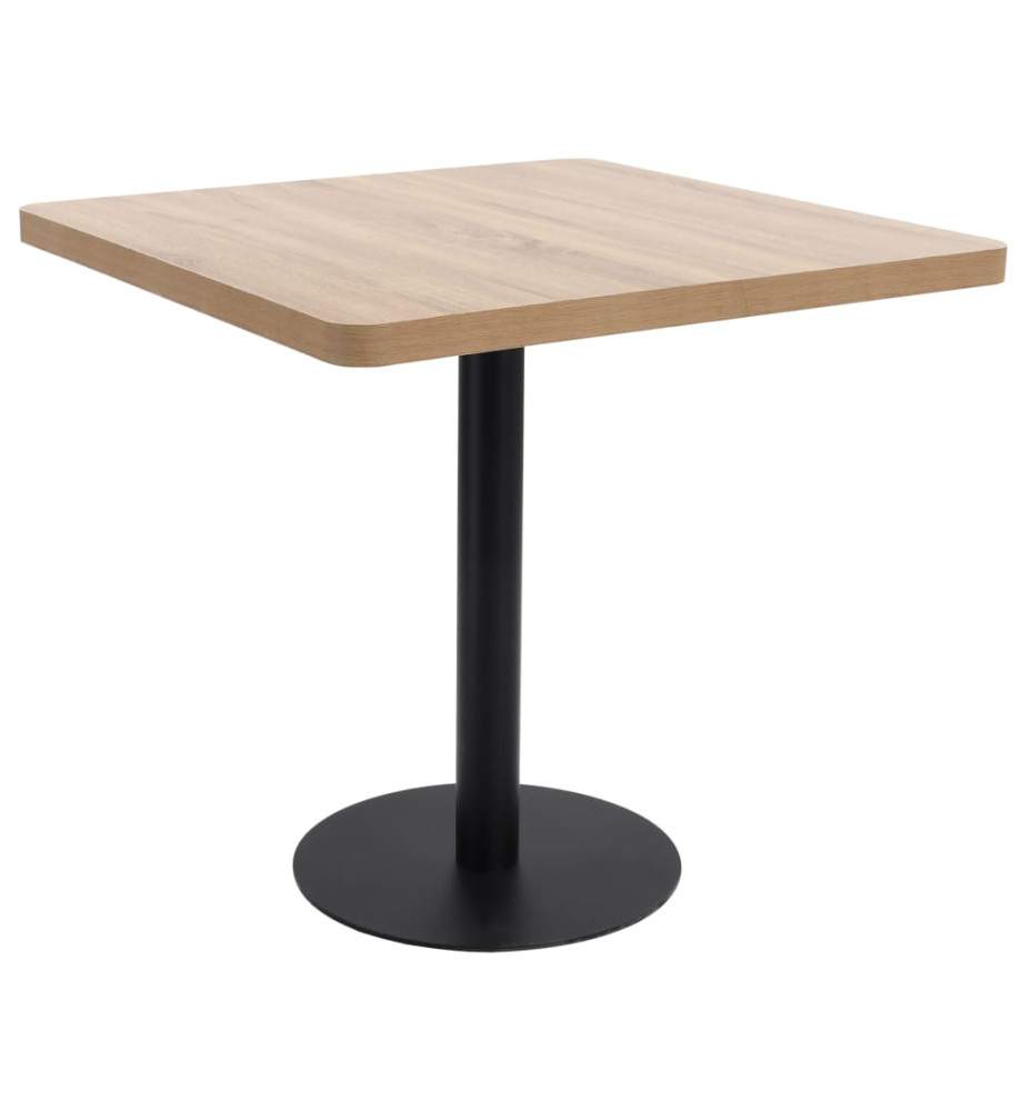 Table de bistro Marron clair 80x80 cm MDF