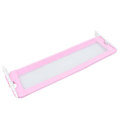 Barrière de sécurité de lit d'enfant Rose 120x42 cm Polyester