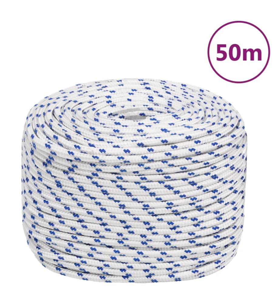 Corde de bateau Blanc 6 mm 50 m Polypropylène