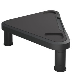 Support de moniteur d'angle Noir 49x28x10,5 cm