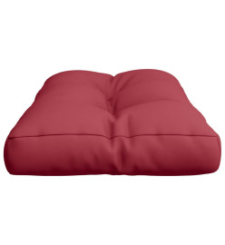 Coussin de palette rouge bordeaux 70x40x12 cm tissu