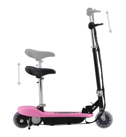 Trottinette électrique avec siège 120 W Rose