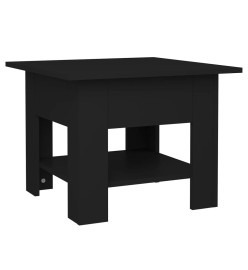 Table basse noir 55x55x42 cm bois d'ingénierie