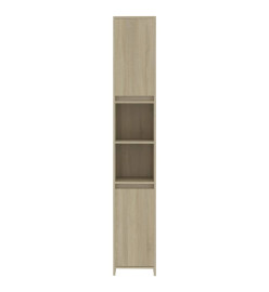 Armoire de salle de bain Chêne sonoma 30x30x183,5 cm Aggloméré