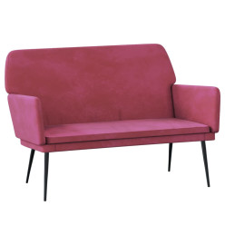 Banc Rouge bordeaux 108x79x79 cm Velours