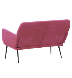 Banc Rouge bordeaux 108x79x79 cm Velours