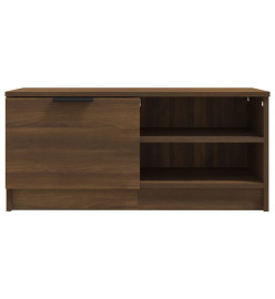 Meuble TV Chêne marron 80x35x36,5 cm Bois d'ingénierie