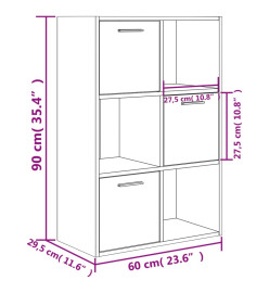 Armoire de rangement Chêne sonoma 60x29,5x90 cm Aggloméré