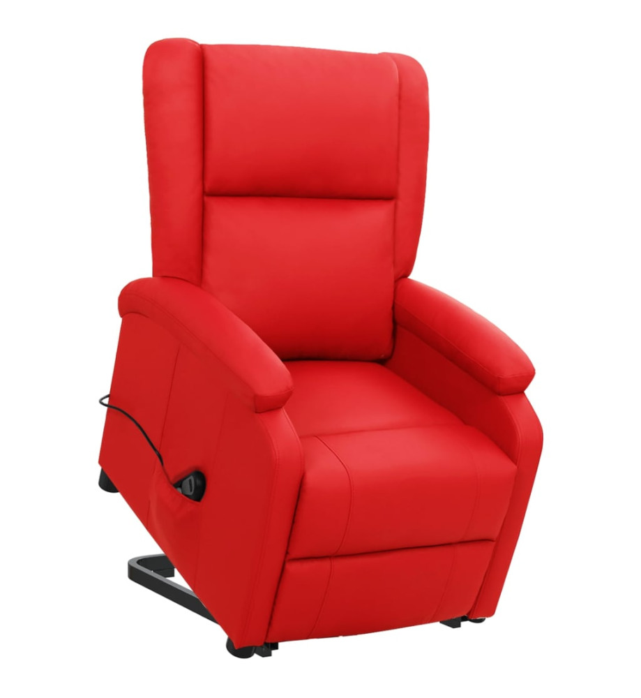 Fauteuil Rouge Similicuir