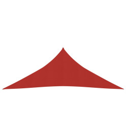 Voile d'ombrage 160 g/m² Rouge 4x4x4 m PEHD